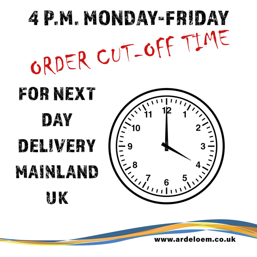 REVISED ORDER CUT OFF TIME