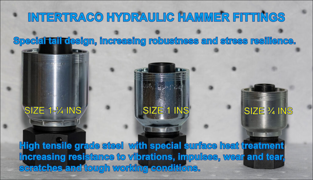 INTERTRCO HYDRAULIC BREAKER FITTINGS