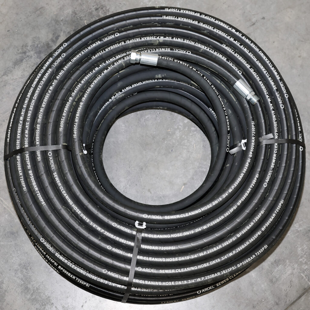 RUBBER SEWER CLEANING AND JETTING HOSE